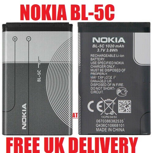 Replacement nokia bl5c battery - replacement,