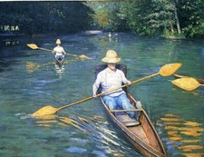 Gustave Caillebotte Skiffs on