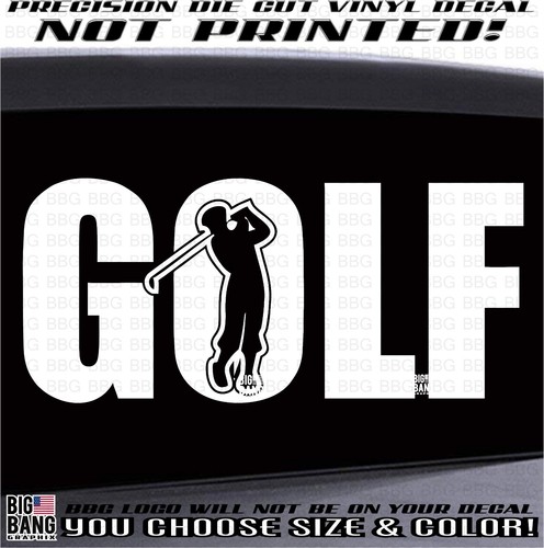 Golf vinyl decal - decal, sticker
