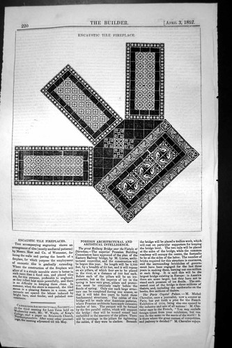 Original old antique print - old,