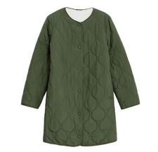 Marks and Spencer Quilted Reversible Stormwear Borg Lined Coat UK 18