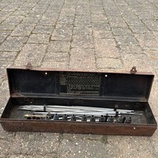 BOC British Oxygen Co Ltd vintage welding set nozzles rods in metal case v.old