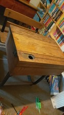 Old English Wooden School Desk - Victorian, Retro, Antique, Table and chair