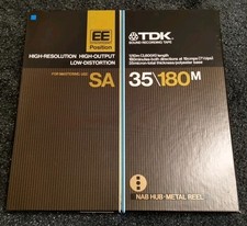 TDK SA  35/180M 10.5" x 1/4"   Reel to Reel Tape Metal Reel EE position