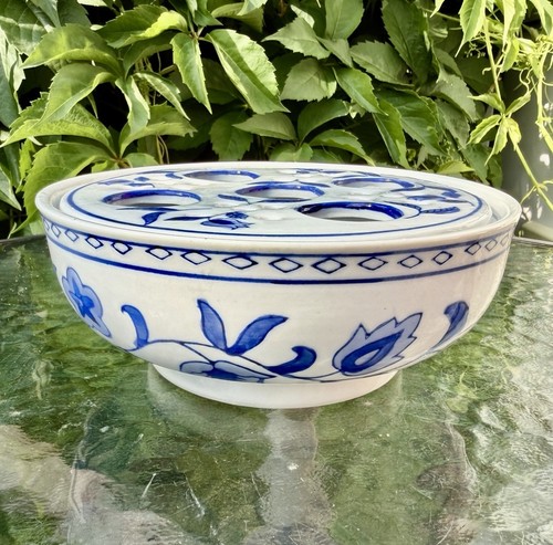 Vintage chinese blue white - blue,