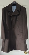 Mens William Hunt Overcoat Size 42 RRP £550.00