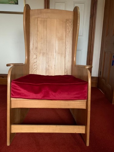 Oak hall wing backed - hall, chair