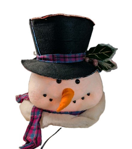 Vintage fibre optic snowman - optic,
