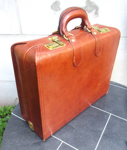 Unusual vintage brown leather - vintage,