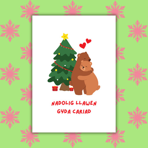 Nadolig llawen gyda cariad - nadolig,