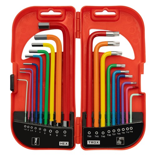 Piece metric allen key - 18-piece, &
