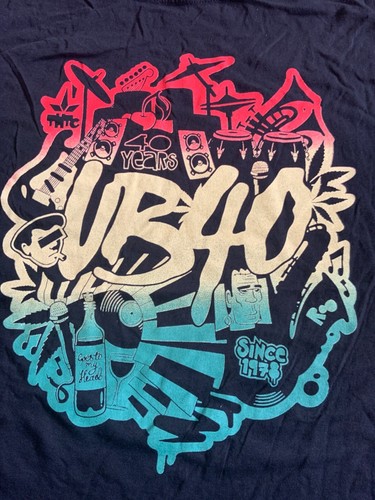 Ub40 black shirt - black, large