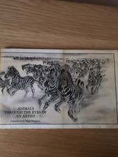1980s ANIMALS THROUGH THE EYES OF  ARTIST  SKETCHBOOK BY RALPH THOMPSON 