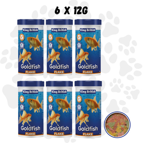 King british goldfish flake - king,