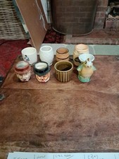 8 Assorted Vintage Novelty Egg Cups