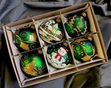 Hand Painted Glass Baubles 6