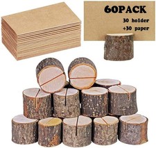 Rustic Wood Place Card Holders