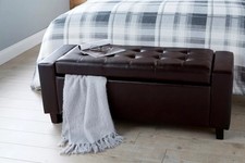 Brown Ottoman Seat Bench