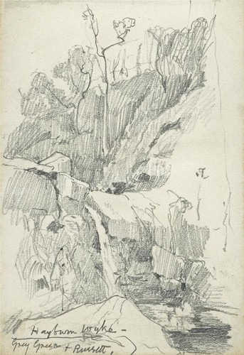 Hayburn wyke waterfall antique - wyke,