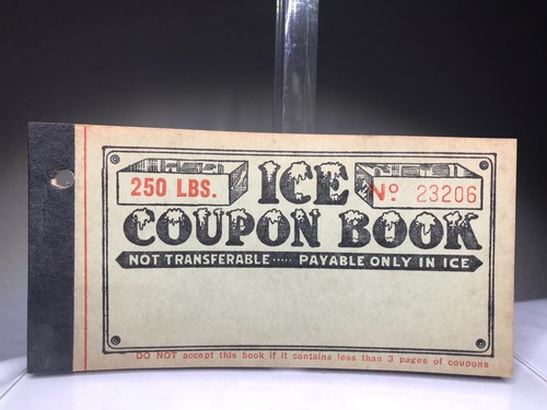 Vintage ice coupon - coupon, 250