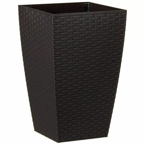 Brown tall square plant - tall, pot