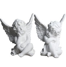 Set little angel - of, statue