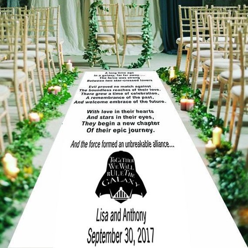 Personalised wedding aisle - personalised,