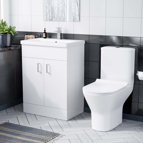 Nes home 600mm white basin - home,