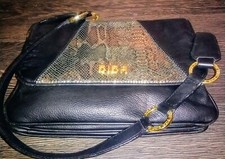 Biba Gold & Black Leather