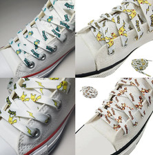 Pokémon Pikachu Squirtle Charmander Shoelaces Flat 120cm Pair Of Laces