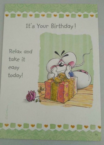 Diddl birthday card diddlina - ,