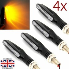 LED Motorcycle Motorbike Turn Signal Indicators Light Amber Quad ATV Scooter UK