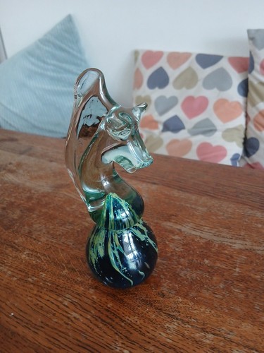Vintage mdina glass seahorse - vintage,