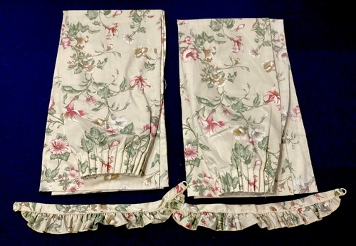 Pair vintage retro - of, floral