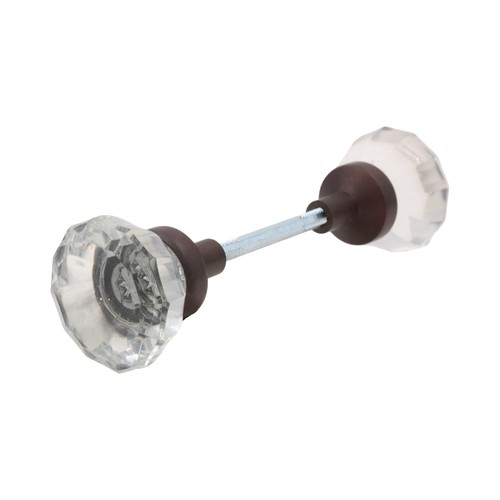 Clear crystal glass door knobs - crystal,