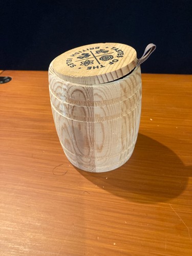 Small wooden barrel - wooden, with
