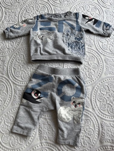 Kenzo baby grey tracksuit 3 - grey,