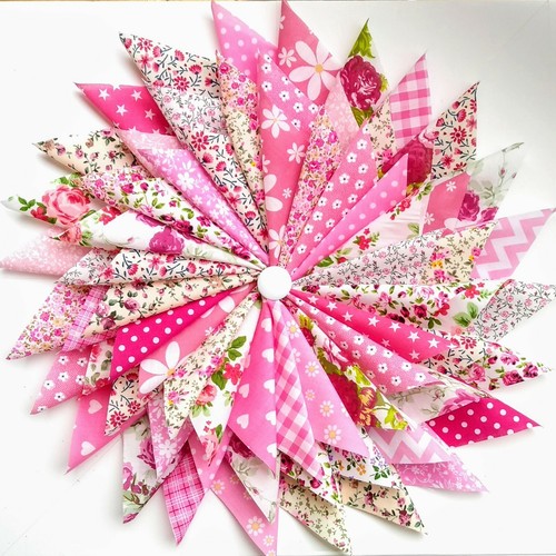 Pink fabric patchwork - pink,
