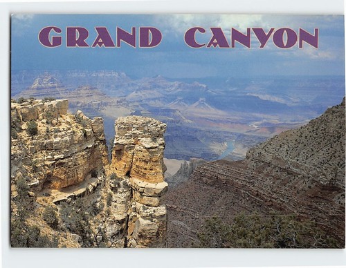 Postcard south rim - rim, grand