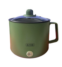 Electric Cooker Green 1.5L 450W 220V Stainless Inner Compact Kitchen Used