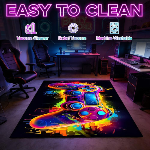 Gaming rug for boys bedroom - rug,