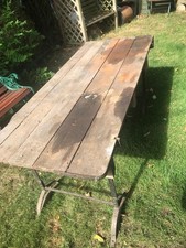 Antique Tressel Table with detachable legs