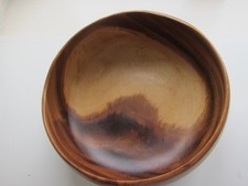 Heal’s Hardwood Round large  Bowl & David Nye wood serving plate 27cm diameter