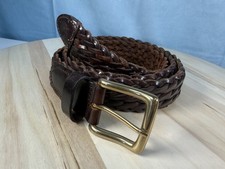 Vintage Woven Leather Belt