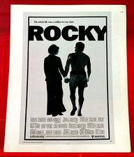 Rocky Sylvester Stallone Movie/Film Poster Art PICTURE / PRINT 12" x 9.5"