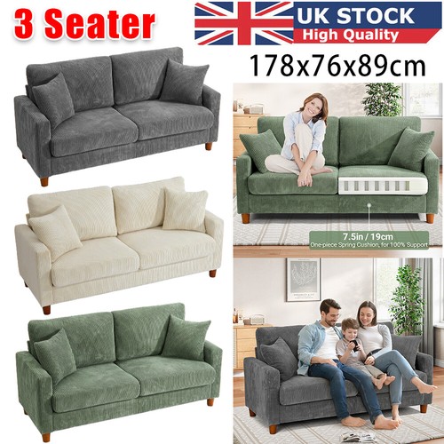 Seater corduroy sofa - 3,