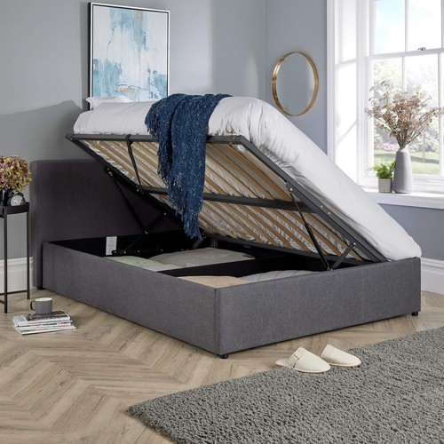 Ottoman double storage bed - ottoman,