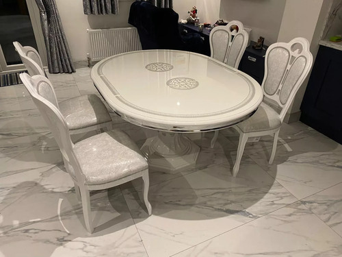 Greta italian white - &, silver