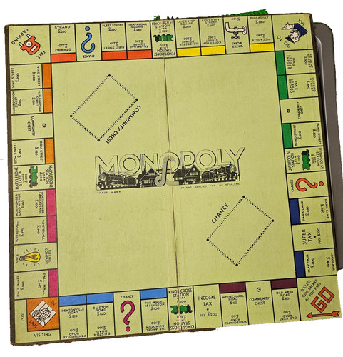 Vintage monopoly board only - board,