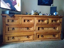 Solid Oak Sideboard With Standing Corner Unit.